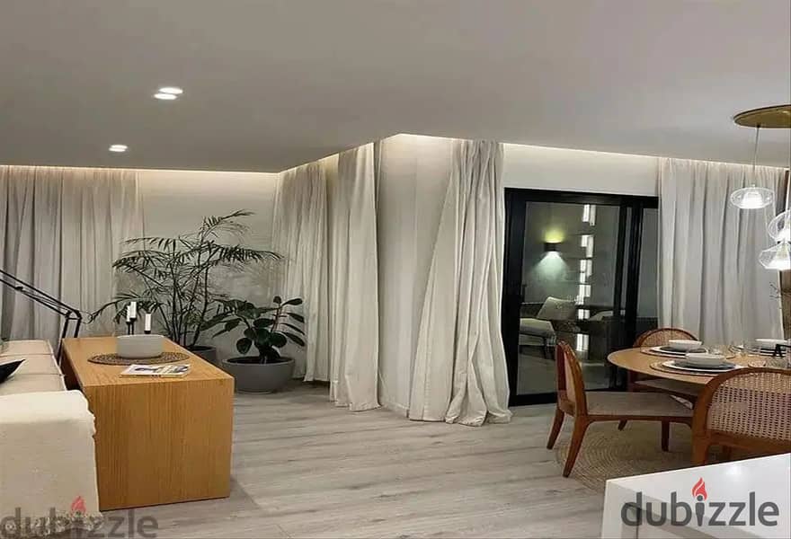 Super deluxe finished apartment near Al-Jazira Club with a distinctive division and 8-year installments 0