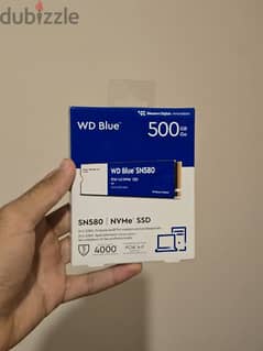 Western Digital 500GB WD Blue SN580 SSD PCIe Gen4 x4