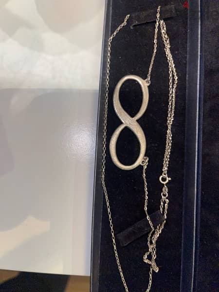 silver infinity necklace 0