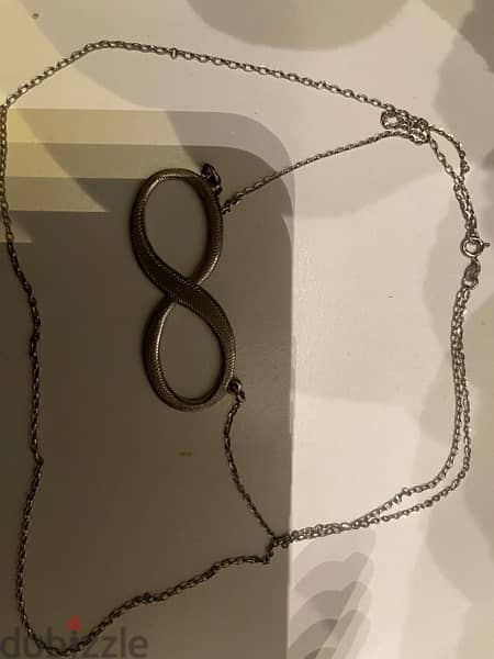 silver infinity necklace 1