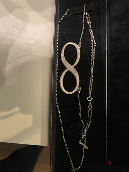 silver infinity necklace 2