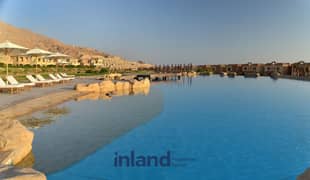 Twin House for sale less than the company price, immediate receipt finished in Telal Sokhna Village near Porto Sokhna and Galala City