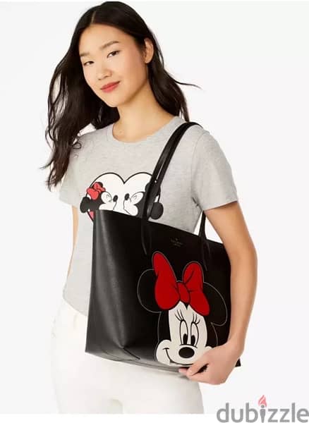 Kate Spade New York X Disney Reversible Minnie Tote with Wristlet 5