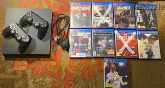 ps4 slim 500GB with 2 Controllers