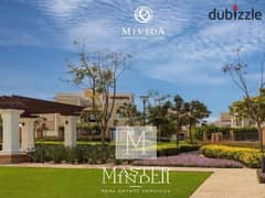 Fully Finished Apartment in installments till 2027 ready to move for sale in Mivida Compound New Cairo