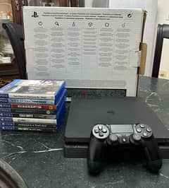 ps4 slim ( 1 TB ) with 10 games