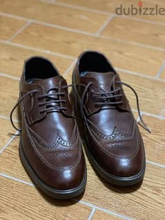 Natural leather shoes size 44 - جلد طبيعى