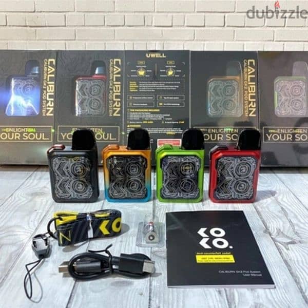 كوكو كالبيرن جي كي2 فيب بود جديد متبرشم vape CALIBURN GK2 POD KIT INDI 4