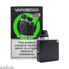 فابوريسو اكس روس 3 نانو فيب جديد متبرشم Vaporesso XROS 3 Nano vape now