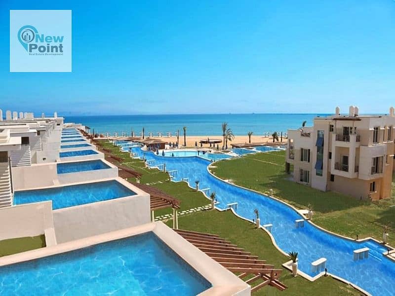 Receive immediately a 3-bedroom chalet with super deluxe finishing and a distinctive view in Ain Sokhna 6