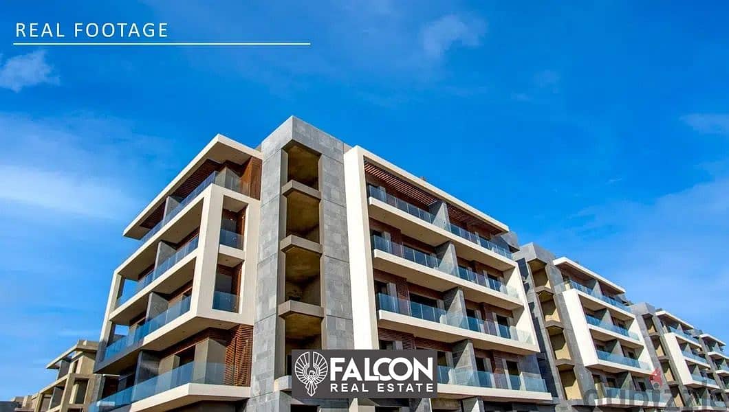 A luxurious apartment with a private garden fully finished, immediate receipt, ready to move in El Patio 7 Compound - Fifth Settlement - New Cairo 1