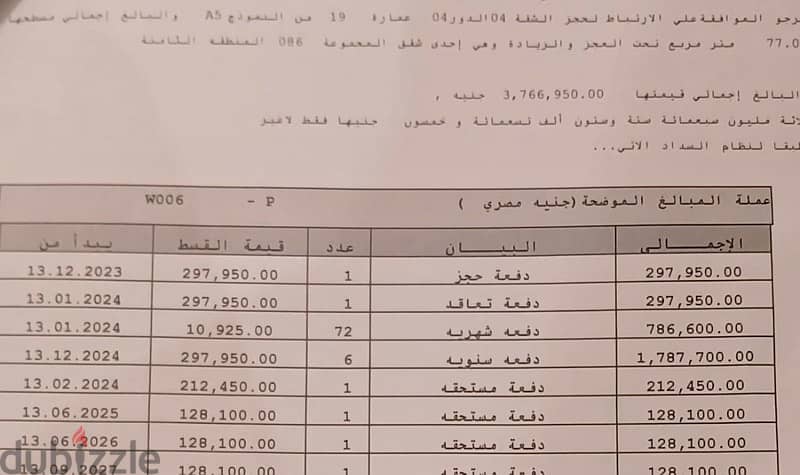 شقتك في مدينتي b8 باقل مقدم وتكملة اقساط بمساحه 77 متر فيو جادن 5