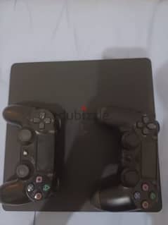 Playstation slim 2tb + 2 controller + playstation bag + ستاند+ fc24