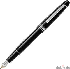 MontBlanc "Meisterstück Line M" Platinum Fountain Pen - Black