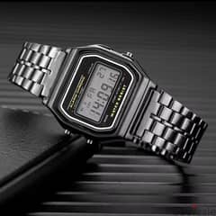 classic casio watch black