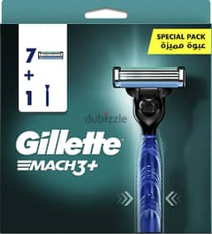 Gilette mach3+7blades(ماكينة حلاقه ماك 3 مع 7 شفرات متفتحتش بعلبتها) 0