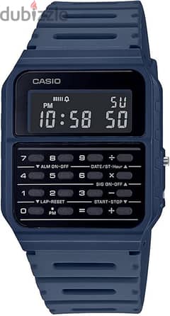 ساعة كاسيو اصلية رقمية Casio +الة حاسبة خارجية جديدة مطلعتش من العلبة