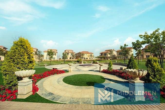 villa standalone 375m classic fully finished  prime location , hyde park new cairo 8