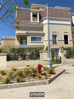 Townhouse villa 210 m for sale with a 10% down payment and 8 years installments in Sarai Compound in Mostakbal City