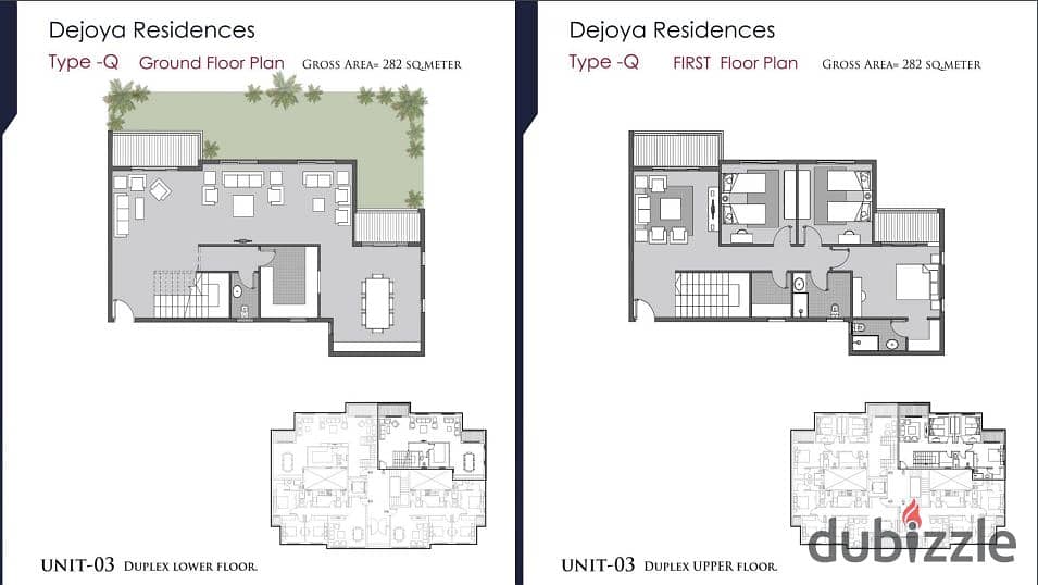 APARTMENT DUPLEX FOR SALE 282 SQ M +68 M GARDEN 4 BEDROOM UNIQE COMPOUND BESIDE SODIC ESTATE NEW ZAYED 2