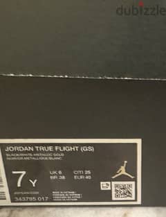 Jordan True Flight Shoes GS ( Size 40 )