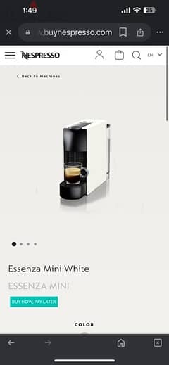 Nespresso machine,Essenza,brand new from Nespresso