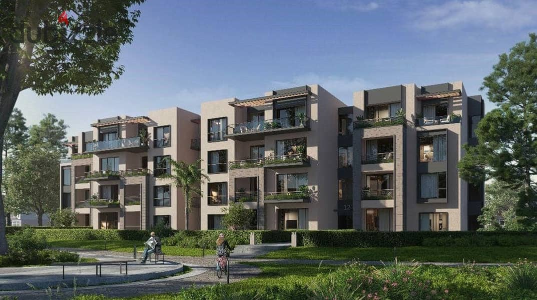 شقة للبيع في هايد بارك اكتوبر بقمدم 10% وتقسيط على 6 سنين - Garden Lakes Hyde Park October 1