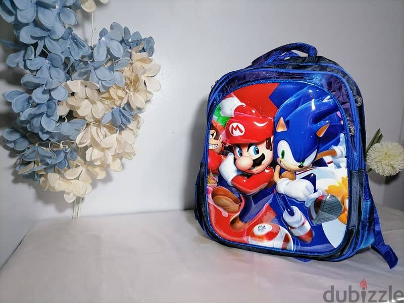 school Bag Size 16 high quality 3D شنطة مدرسة و مقلمة خامات مستوردة 5