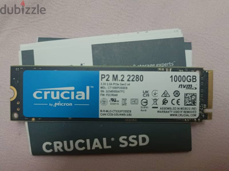 Crucial 1TB NVMe SSD 2