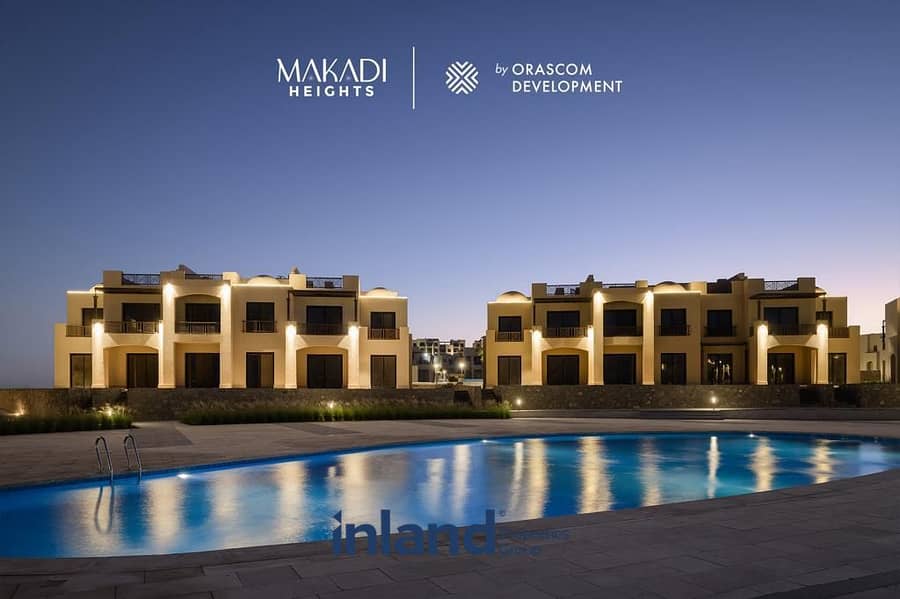 توين فيلا للبيع في مكادي هايتس الغردقه من اوراسكوم متشطب بالكامل علي الاجون دايركت Makadi Heights Hurghada 10