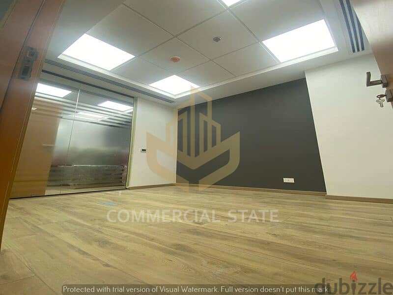 Finished Office at CFC for Rent 181m-مكتب جاهز في كايروفيستيفال سيتي 10