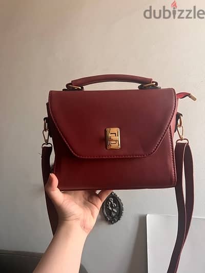 Burgundy bag