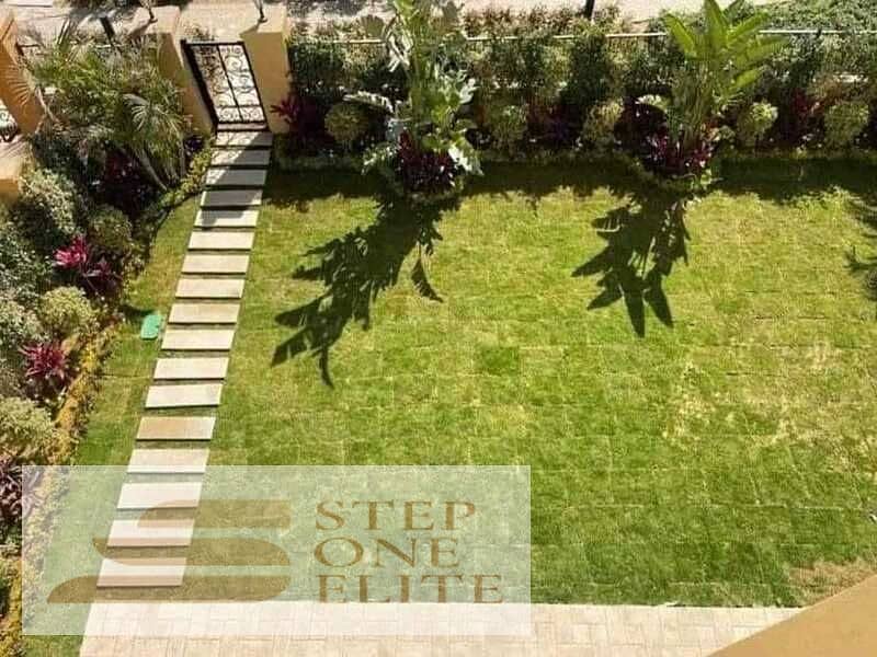 Studio for sale 70 m + private garden 114 m in New Cairo with 42% discount on cash 1