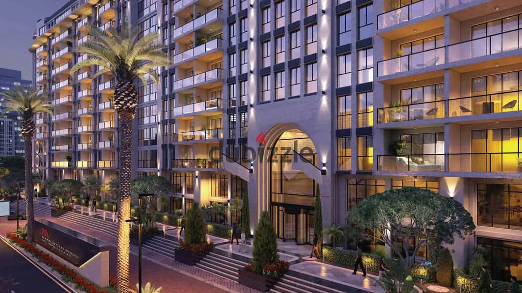 شقه ١٢١ متر في ماريوت ريزيدنس هليوبوليس   للبيع بدفع بمقدم و اقساط  بافضل سعر  Marriott  Heliopolis 1