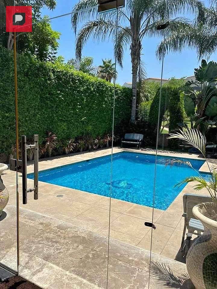 Own an apartment with a garden for sale in Sarai Compound in New Cairo, near the Fifth Settlement and the American University And Cairo airport 8