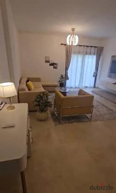 Furnished studio with garden rent Fifth Square Al Marasem New Cairo