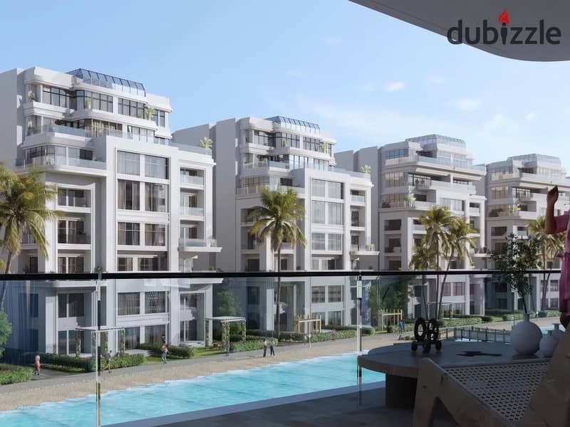 شقة 155م متشطبة بالكامل للبيع العاصمة الادارية R8 فيو لاجون كمبوند لوميا Fully finished 155m apartment for sale New Capital R8 Lagoon view Lumia Dubai 7