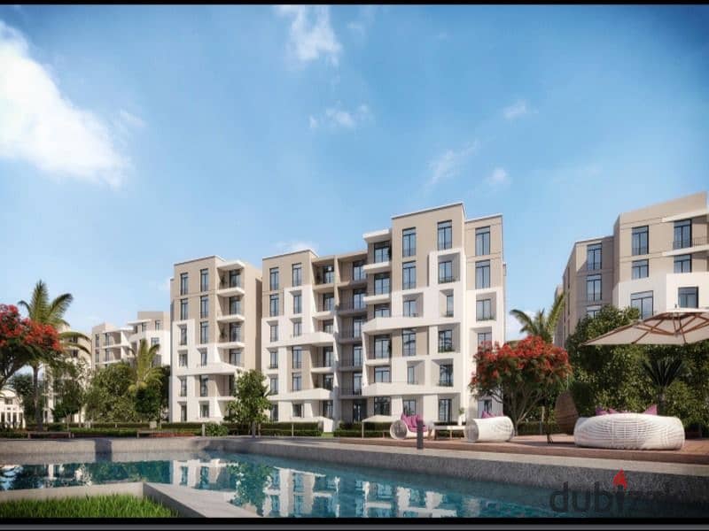 Two-room apartment for sale in a 73-meter private garden in Taj City, with a 5% down payment and a cash discount of up to 39% in the Fifth Settlement 19