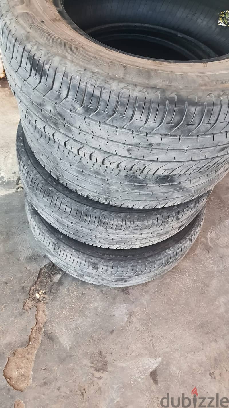 فرصة طقم اطارات ( كاوتش ) بريدجستون  Bridgestone مقاس195/65/15 4