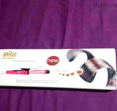 straightner and curlier from braun الحرارة لحد 200