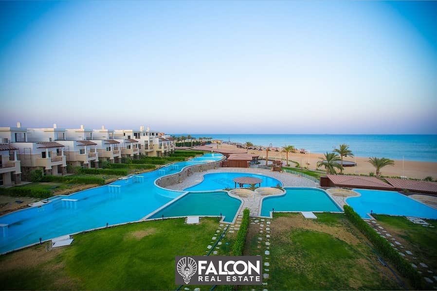 Penthouse chalet for sale with full finishing {Fantastic view directly on the sea} in Blue Blue Ain Sokhna Village 1