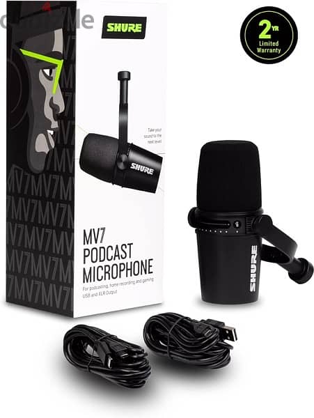 Shure Mv7 Microphone - USB / XLR / Headphone jack 3