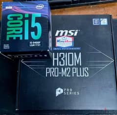 intel i5 9400F المعالج الجيل التاسع بالكرتونة و الكولر