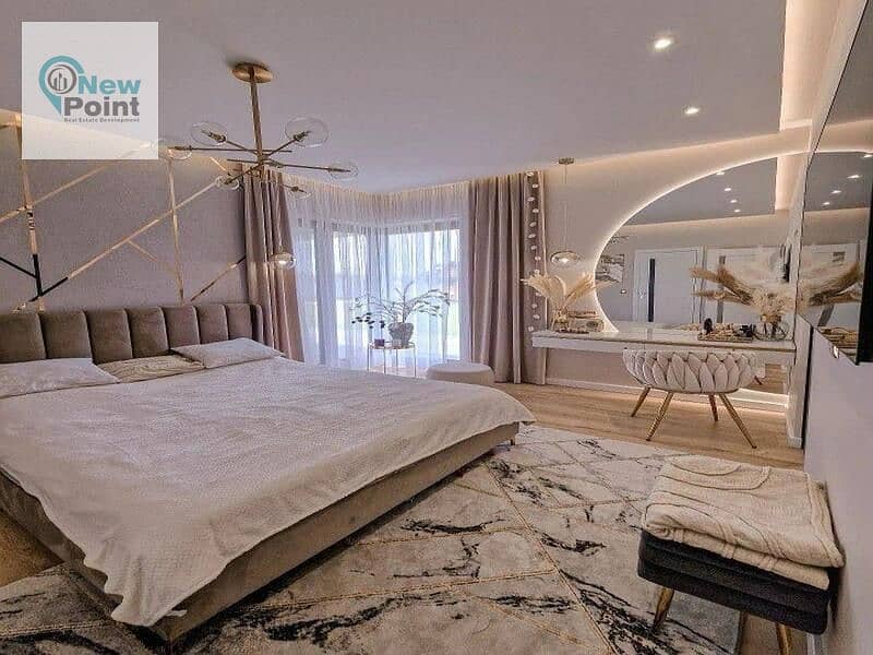 3 bedroom fully finished apartment in the heart of New Cairo, with installments over 8 years, interest-free 7