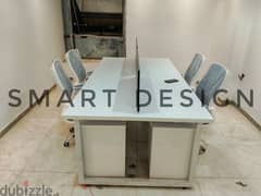 خلية عمل work station - Partition خشب mdf مقاس الفرد ١٢٠*٦٠سم 0