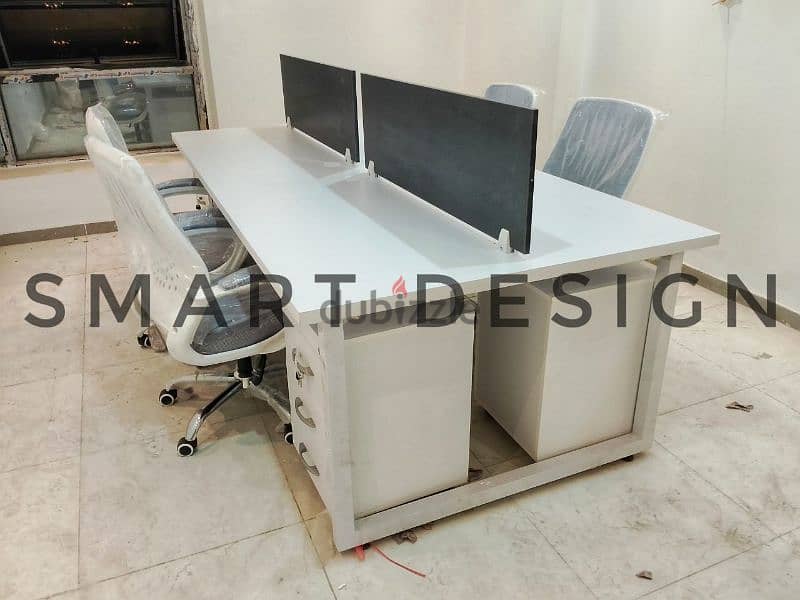 خلية عمل work station - Partition خشب mdf مقاس الفرد ١٢٠*٦٠سم 1