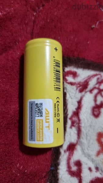 بطاريات 26650 AWT 3.7V 4500MAH 75A جديدة لم تستخدم متوفر ٣ قطع 1