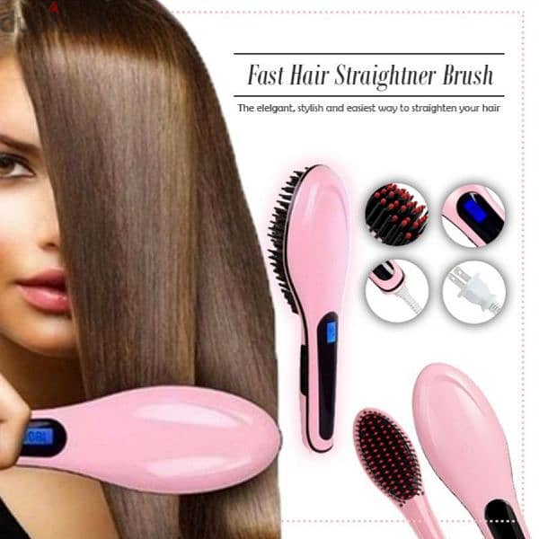 فرشاة_سشوار fast hair straightener HQT-906 0