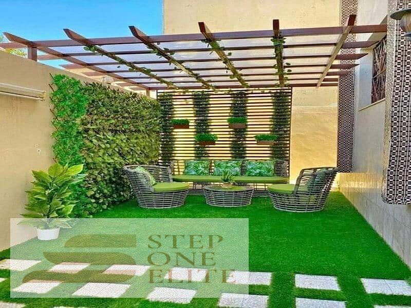 Apartment + private garden for sale in the most important location in New Cairo (near the American University) 8