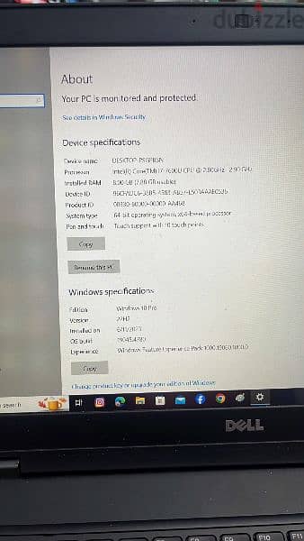 لاب توب DELL بحالة الزيرو  i7 الجيل السابع
شاشة روعة FHD تاتش سكرين 7